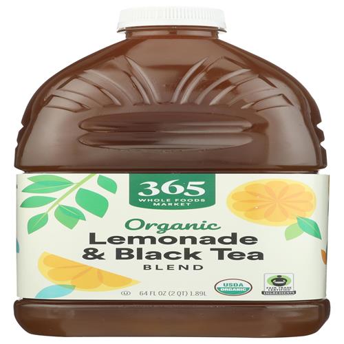 Boisson au thé noir et limonade biologique Whole Foods Market, 64 fl oz
