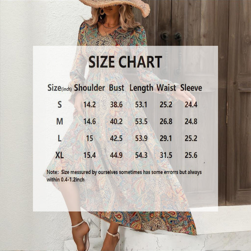 Robe longue à imprimé géométrique rétro