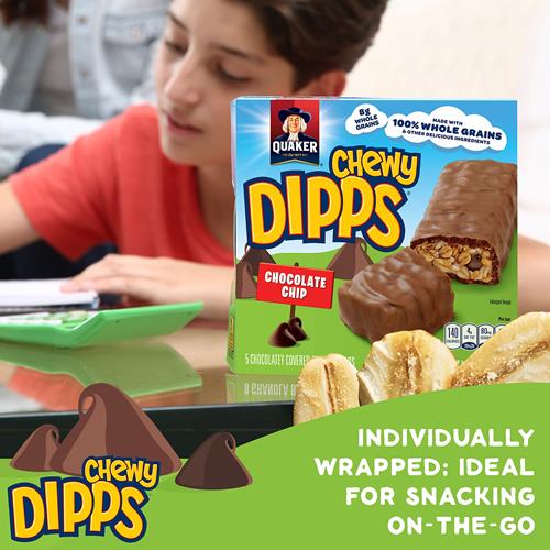 Quaker Chewy Dipps Pépites de chocolat, 31 g, 6 unités