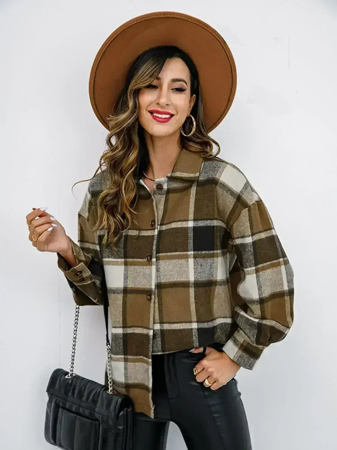 Veste boutonnée couleur citrouille