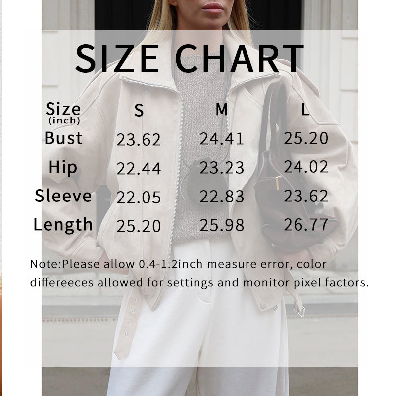 Veste décontractée zippée pour femme
