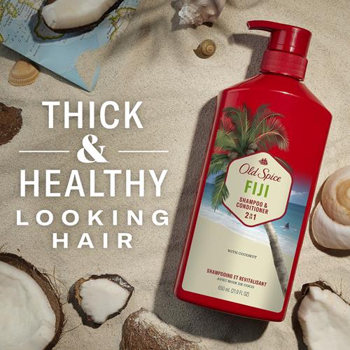 Shampooing et revitalisant 2-en-1 Old Spice Fiji pour hommes, 650 ml