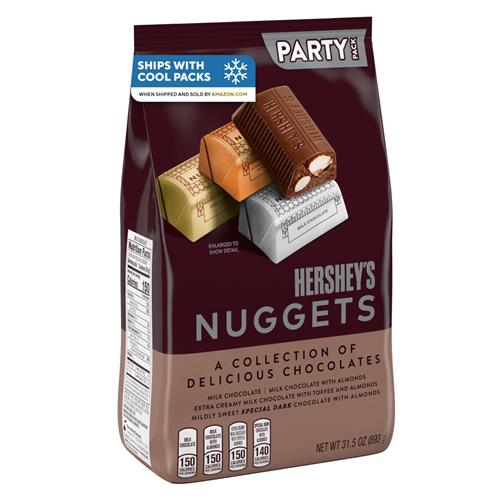 Hersheys Nuggets Assortiment de chocolats, lot de fête, 893 g