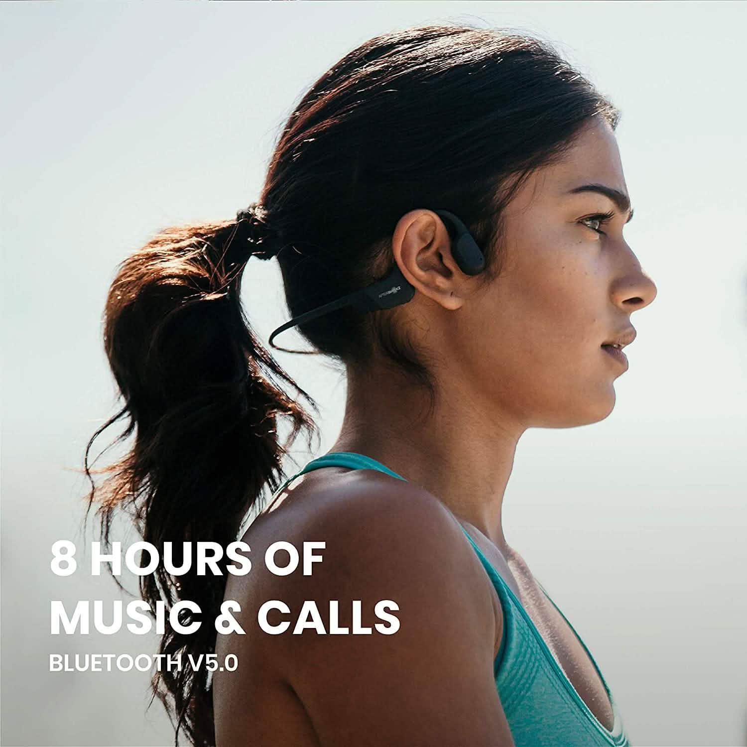 AfterShokz Aeropex - Casque de sport à conduction osseuse Bluetooth à oreille libre