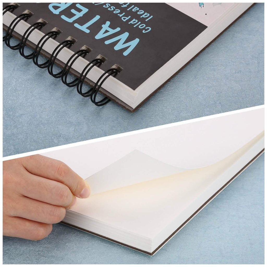 Bloc de 35 feuilles de papier aquarelle AGPtEk 12 pouces
