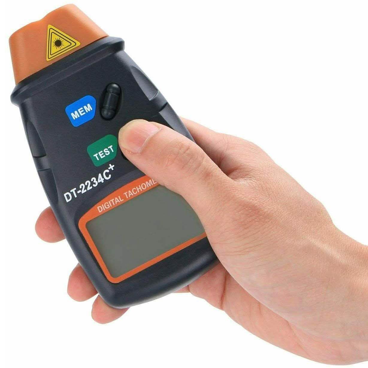 Compte-tours numérique laser professionnel AGPtek Tachymètre optique sans contact pour le compte-tours automatique