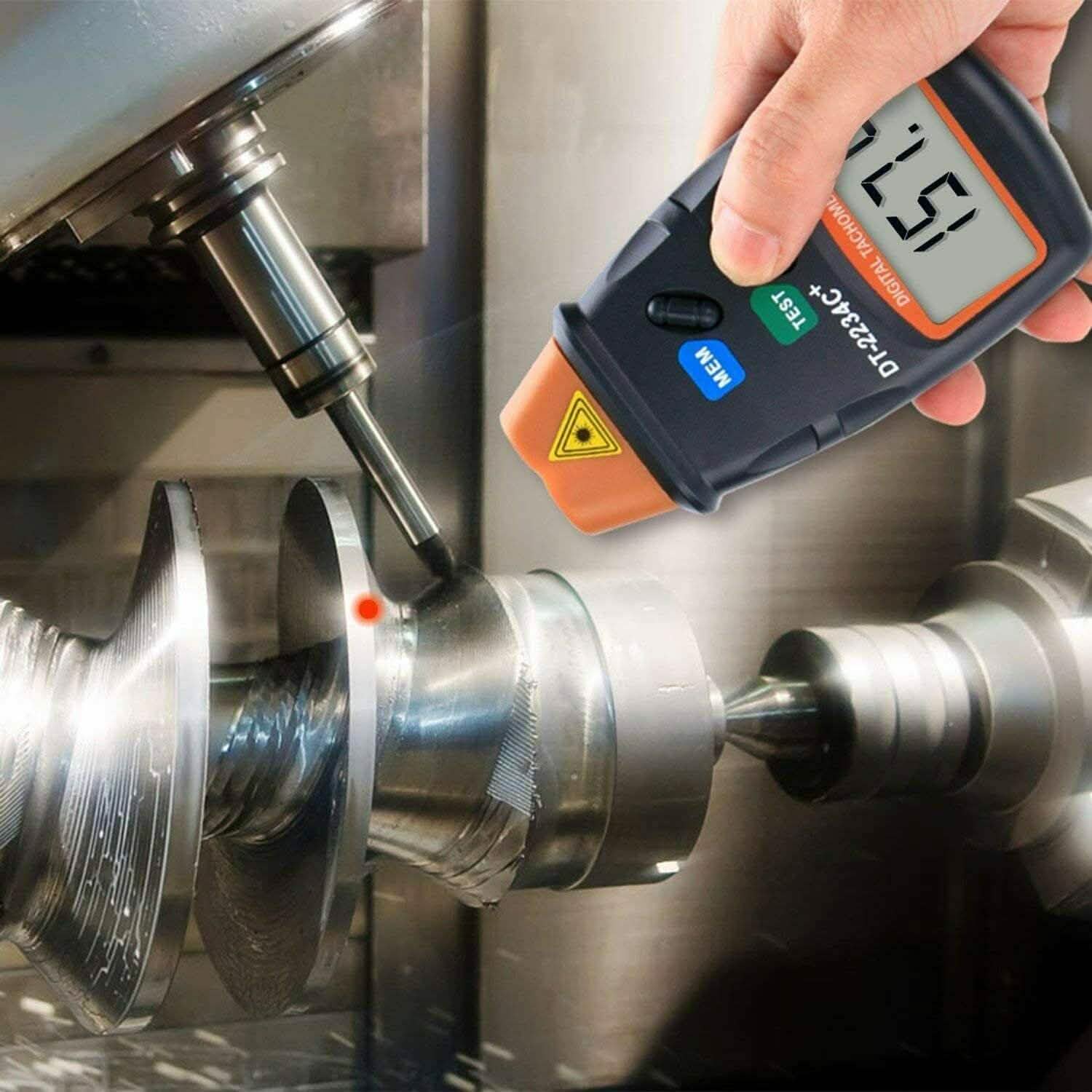 Compte-tours numérique laser professionnel AGPtek Tachymètre optique sans contact pour le compte-tours automatique