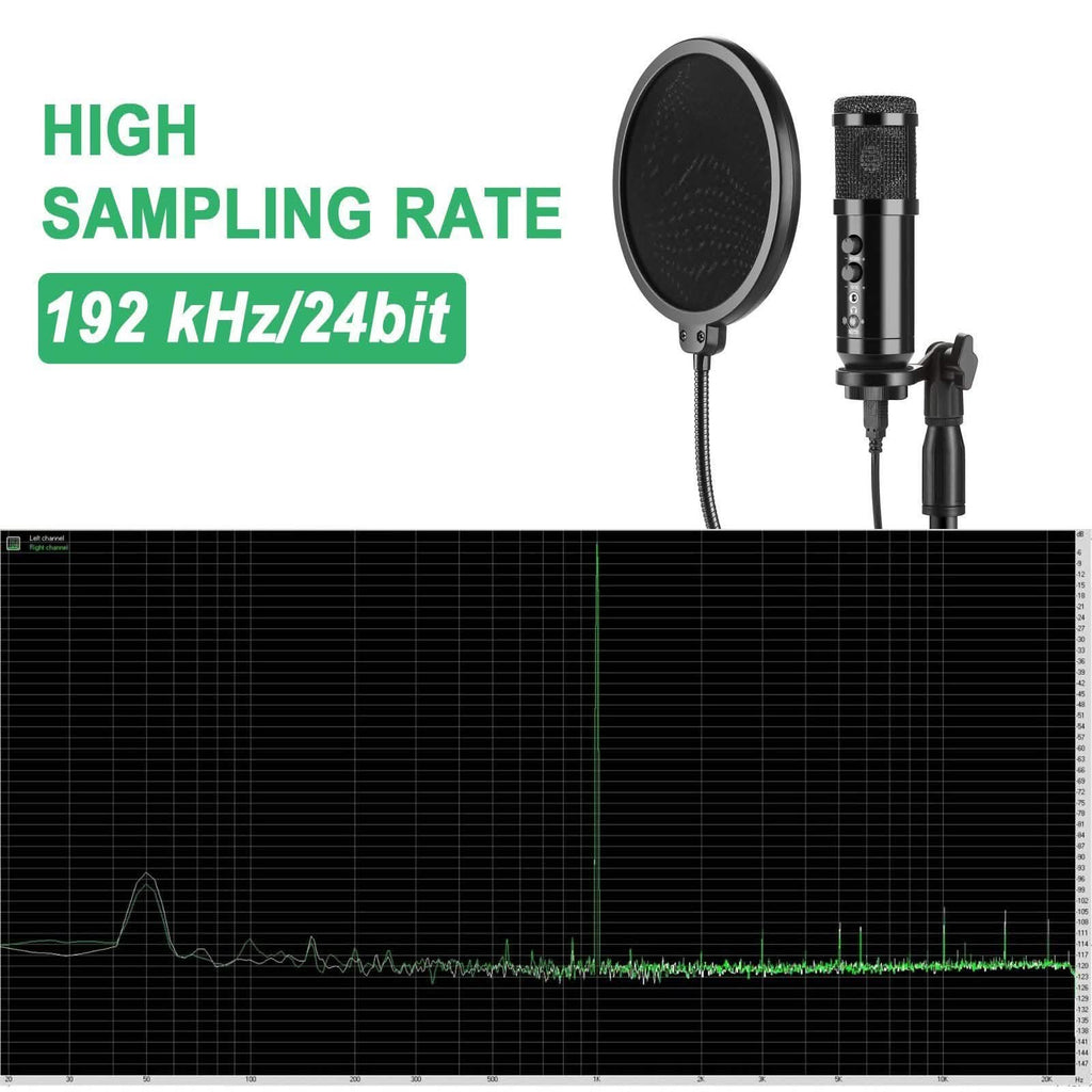 Microphone USB à condensateur AGPtEK