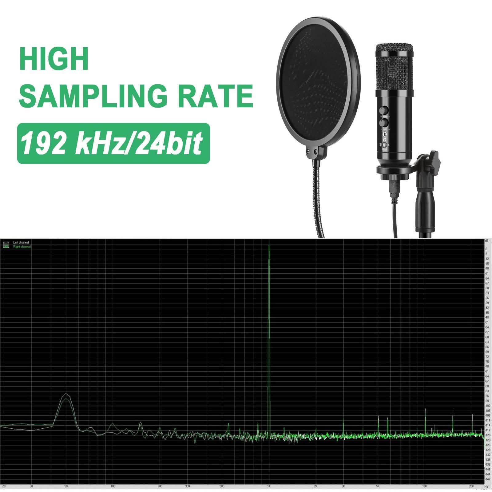 Microphone USB à condensateur AGPtEK