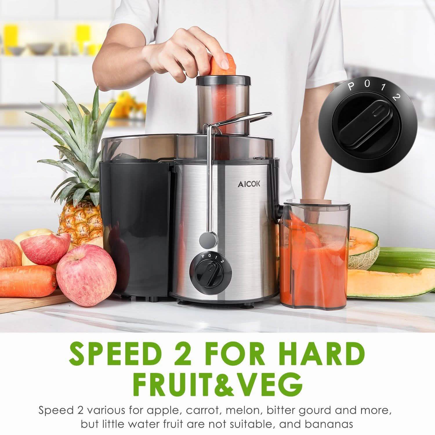 Aicok Centrifugeuse électrique pour fruits et légumes entiers