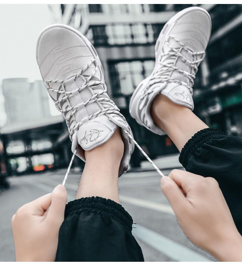 Baskets Hommes Confortables à Coussin d'Air Respirantes Antidérapantes Légères Décontractées pour la Course à Pied, la Gym, le Jogging, la Marche, les Couples, les Sports de Plein Air et la Gym