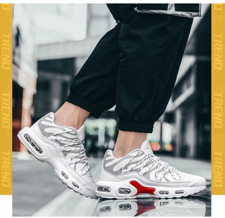 Baskets Hommes Confortables à Coussin d'Air Respirantes Antidérapantes Légères Décontractées pour la Course à Pied, la Gym, le Jogging, la Marche, les Couples, les Sports de Plein Air et la Gym