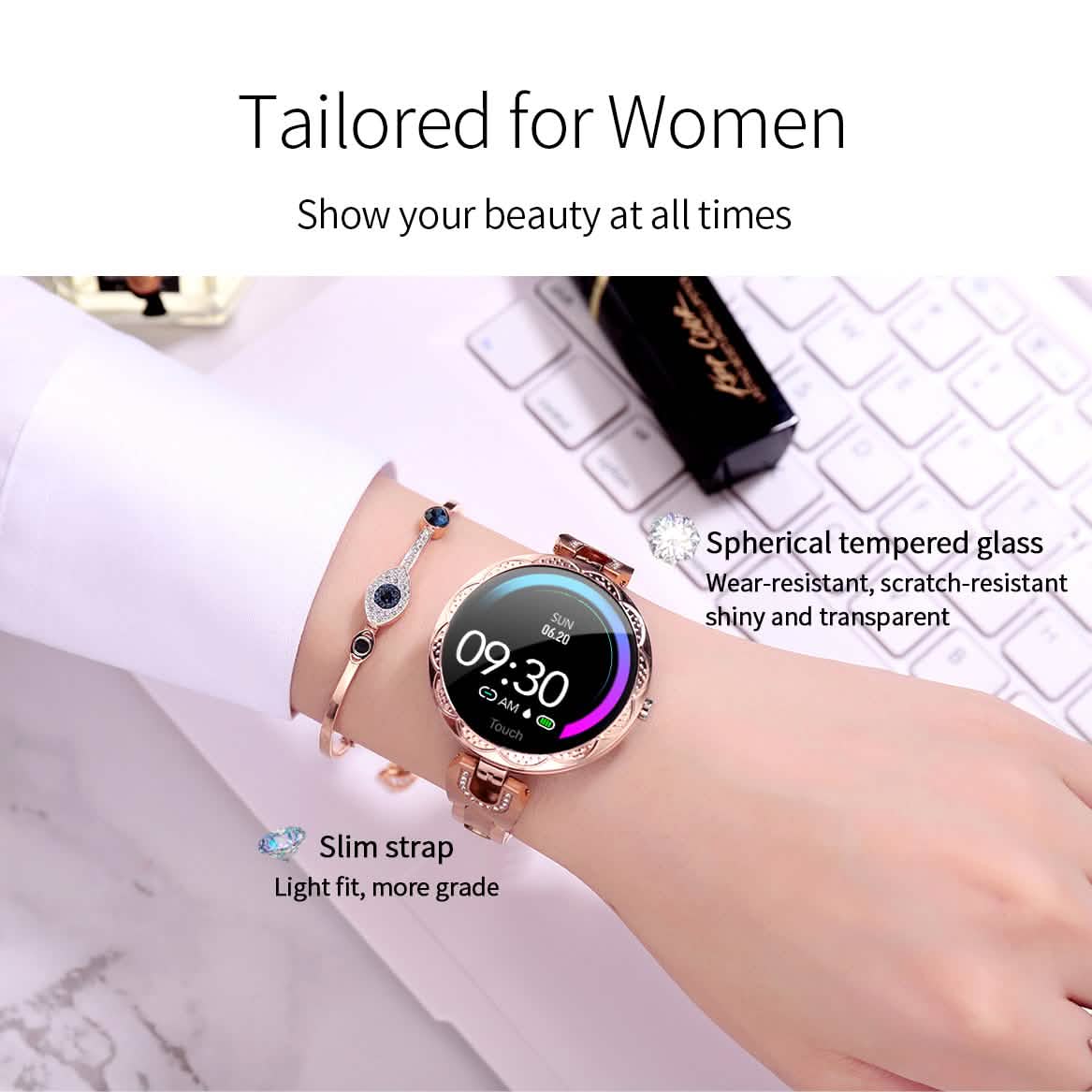 Montre connectée pour femmes AK15