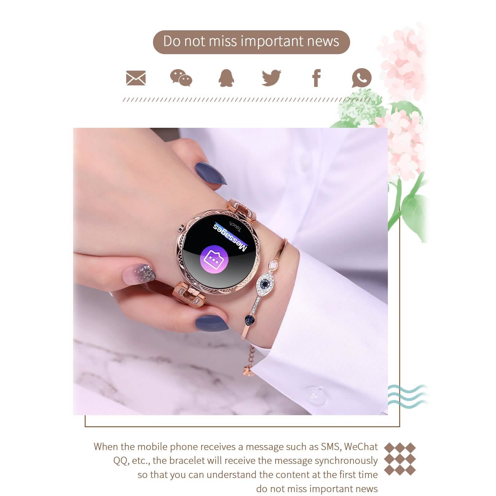 Montre connectée pour femmes AK15