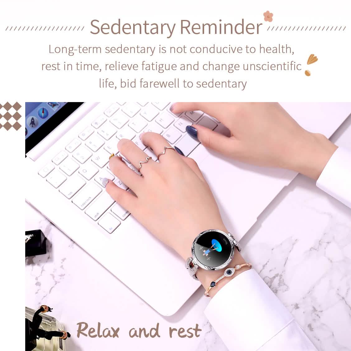Montre connectée pour femmes AK15