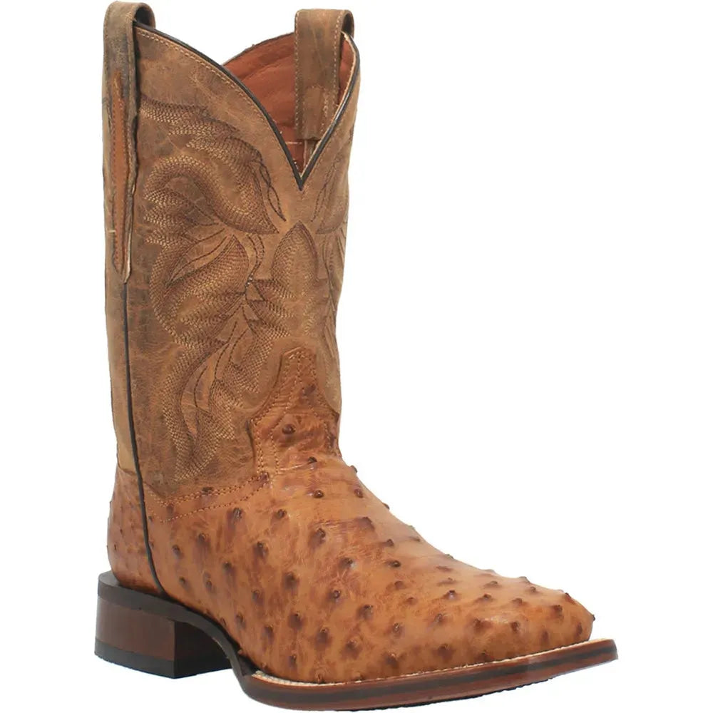 Dan Post Alamosa – Bottes de cowboy en cuir d'autruche pour homme
