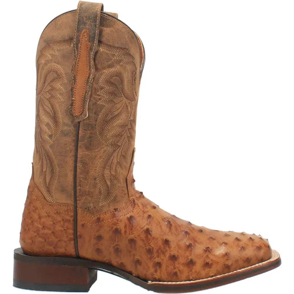Dan Post Alamosa – Bottes de cowboy en cuir d'autruche pour homme