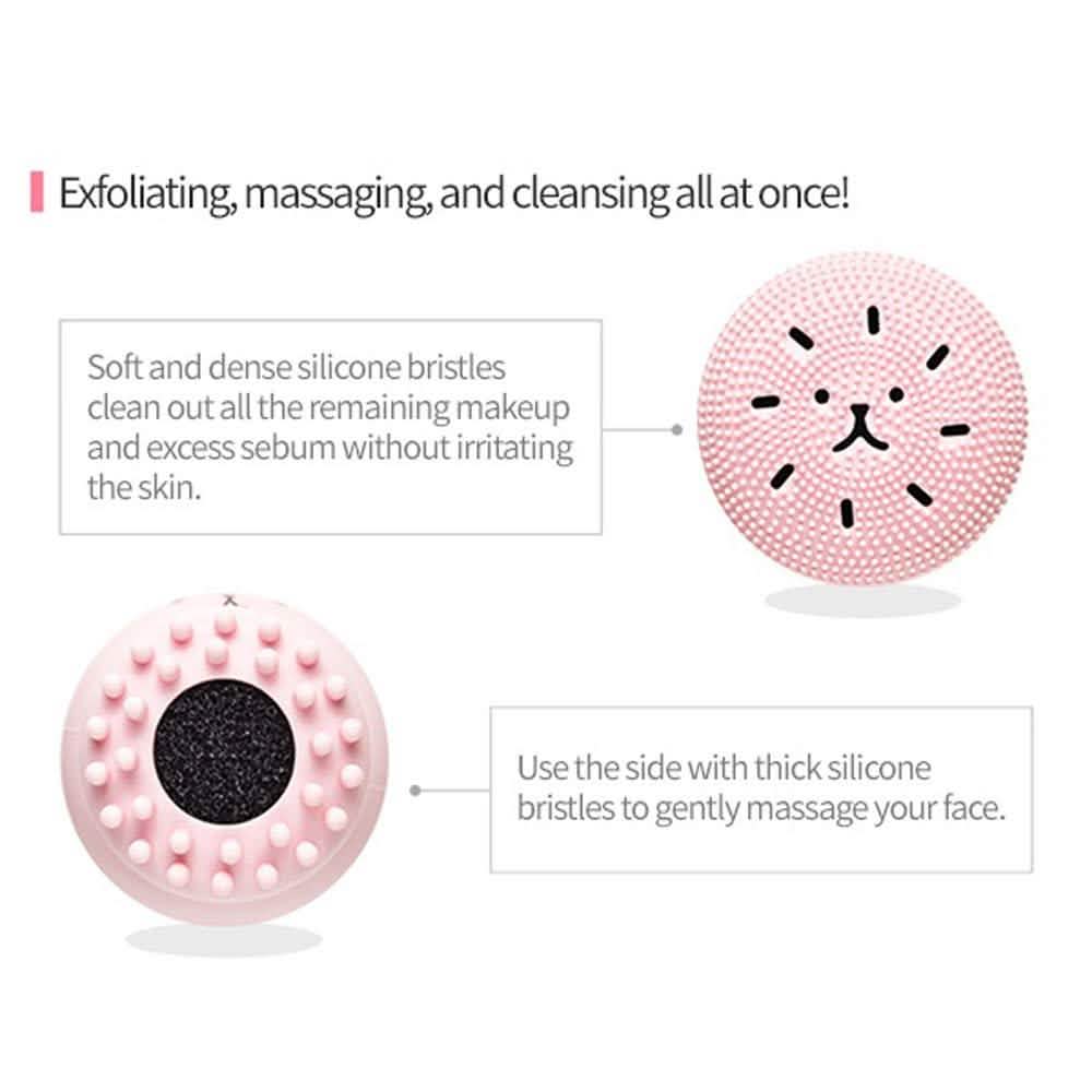 Éponge et brosse nettoyante tout-en-un pour les pores en profondeur