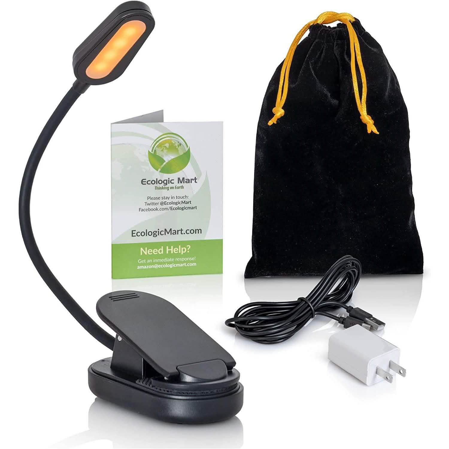 Kit Lampe de Lecture Rechargeable Tout-en-un