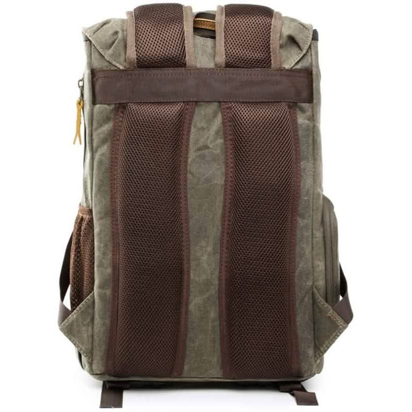 Sac à dos de voyage rétro en toile antichoc et étanche Allacki pour appareil photo