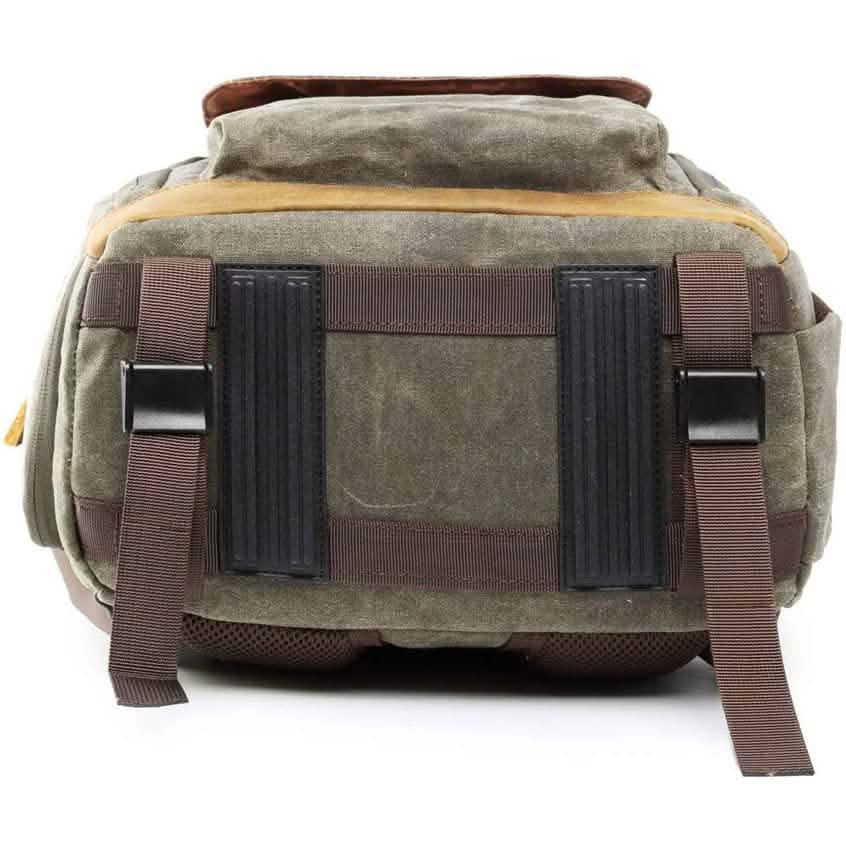 Sac à dos de voyage rétro en toile antichoc et étanche Allacki pour appareil photo