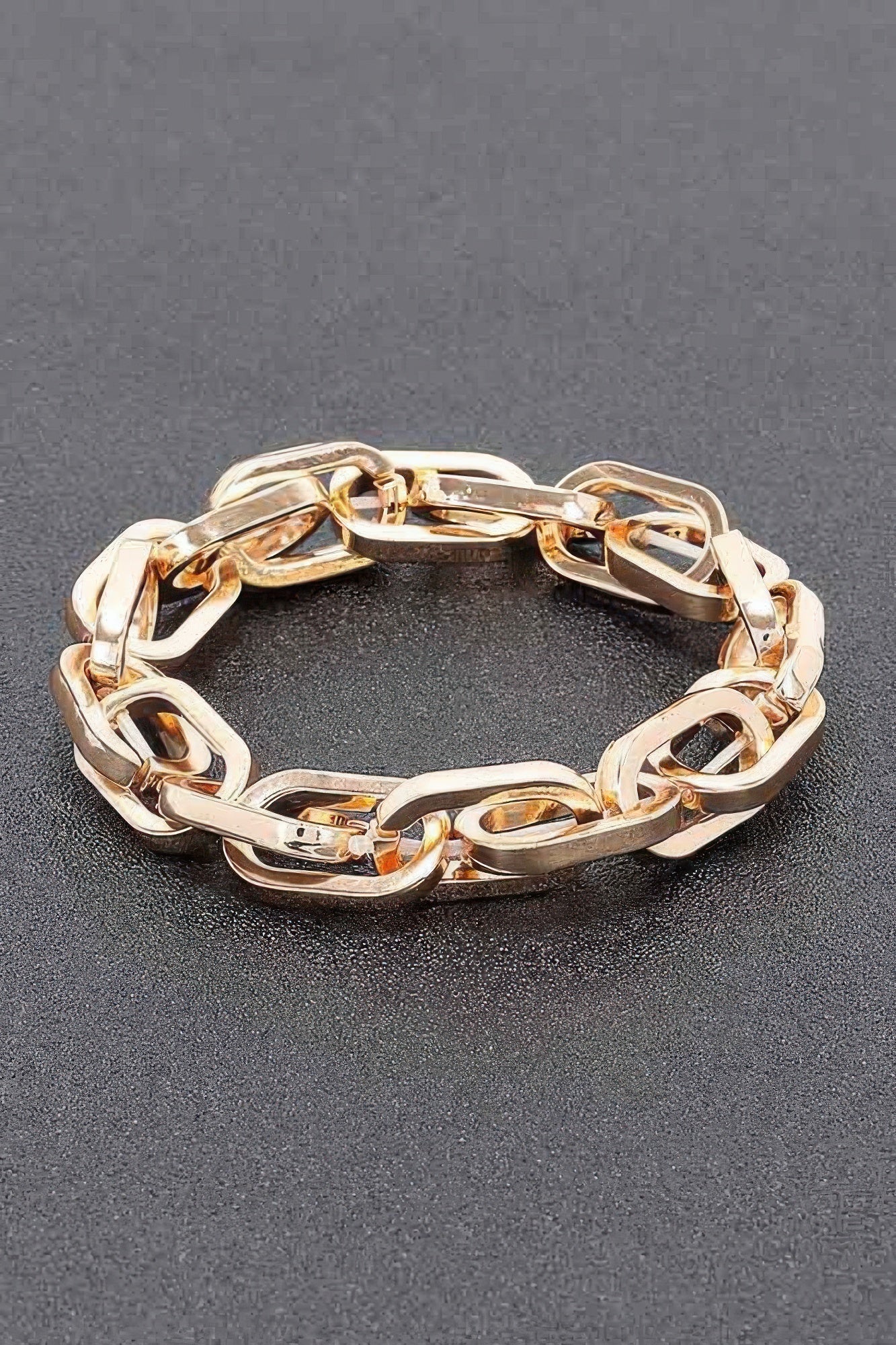 Bracelet chaîne en alliage coulé