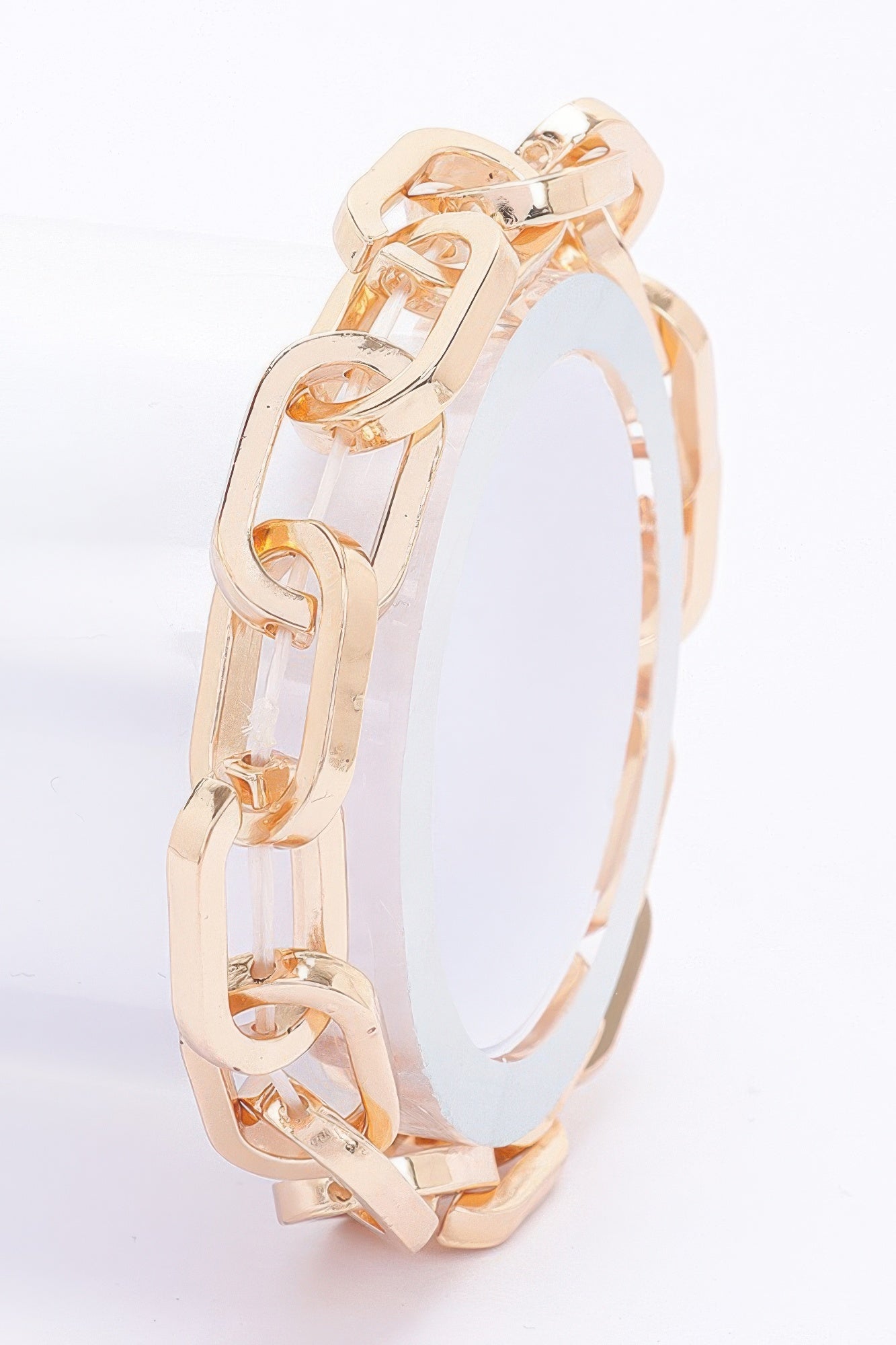 Bracelet chaîne en alliage coulé