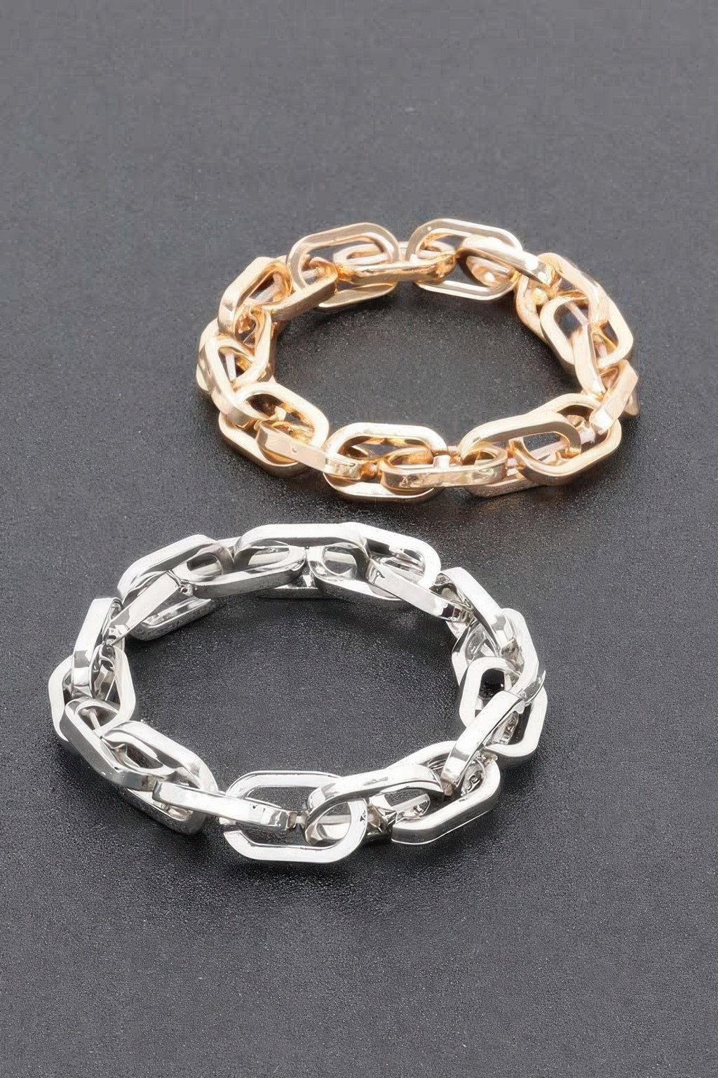 Bracelet chaîne en alliage coulé