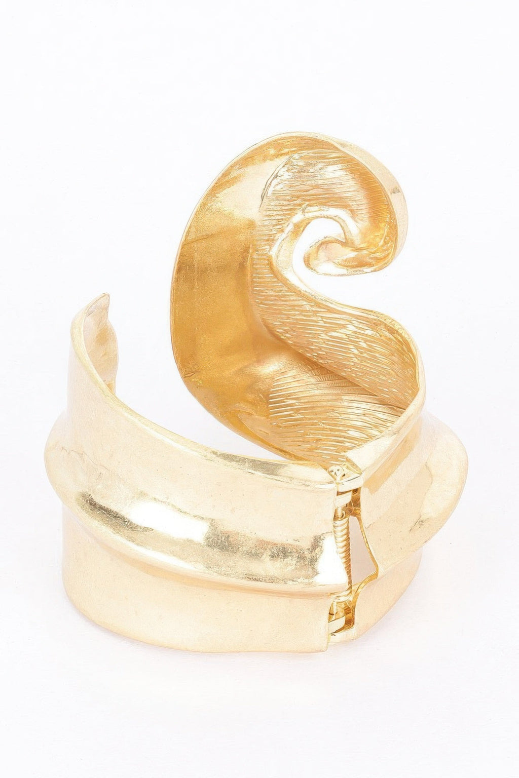 Bracelet charnière à ressort en alliage coulé