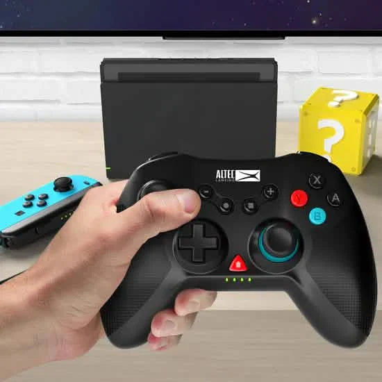 Manette de jeu Pro sans fil Altec Lansing noire pour Nintendo Switch