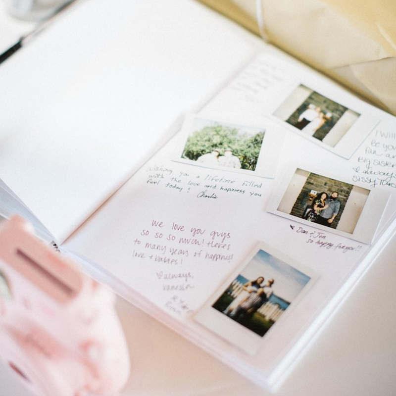 Alternatives Livre d'Or de Mariage Fleur Personnalisé Livre d'Or Blanc Album de Mariage Livre d'Or Personnalisé Aspect Bois Imprimable Album Scrapbook de Famille Cadeau Anniversaire de Mariage pour Couple