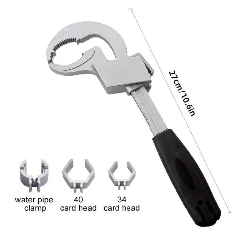 Clé à molette réglable en alliage d'aluminium
