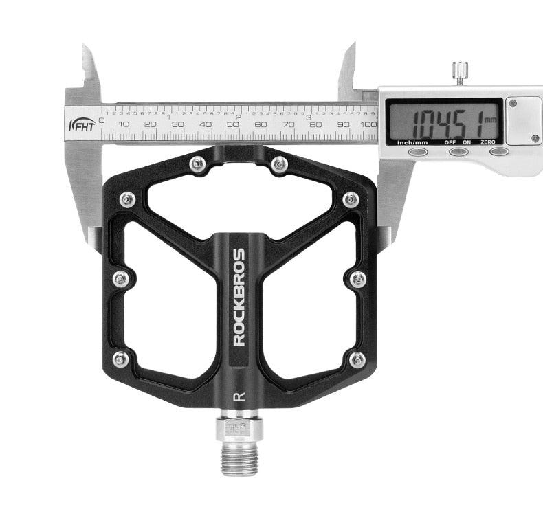 Pédales de vélo en alliage d'aluminium, route, antidérapantes, ultralégères, avec roulements scellés, moulage monobloc, anti-oxydation, pour VTT, plates, en fibre de nylon, pour route et VTT