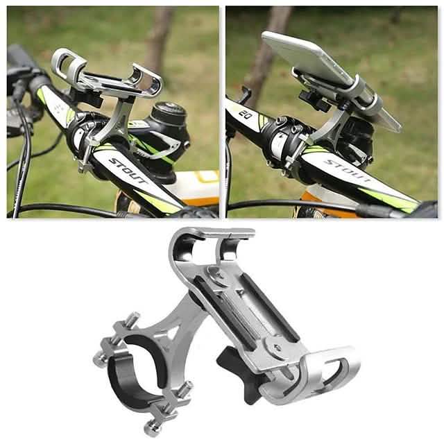Support de téléphone portable pour moto en alliage d'aluminium