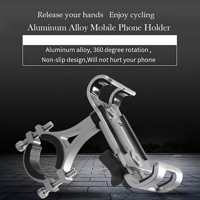 Support de téléphone portable pour moto en alliage d'aluminium