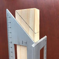 Règle multifonction carrée en alliage d'aluminium et bois