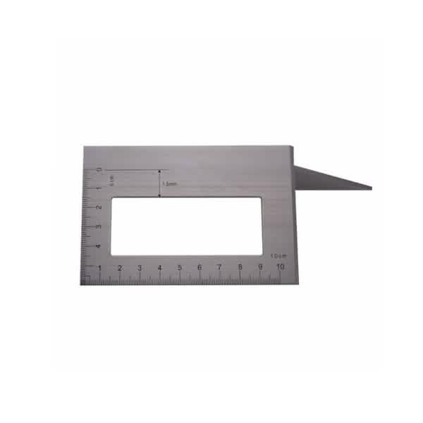 Règle multifonction carrée en alliage d'aluminium et bois