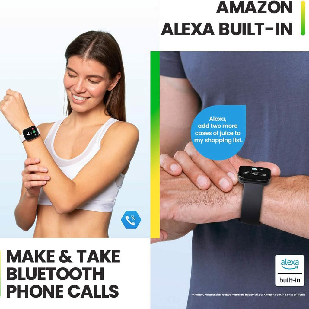 Montre connectée Amazfit Bip 5 avec écran ultra large, appels Bluetooth et Alexa intégrée (reconditionnée)