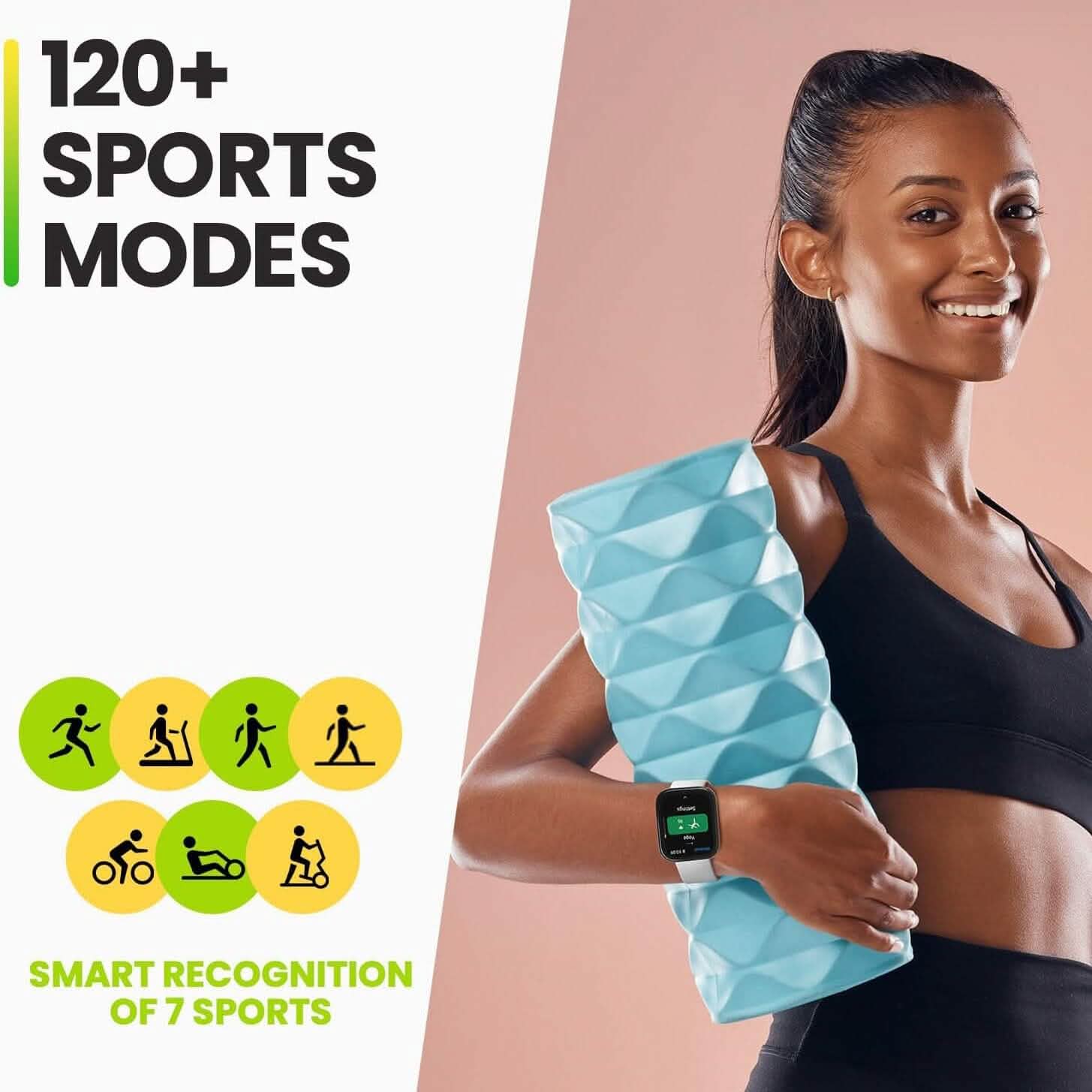 Montre connectée Amazfit Bip 5 avec écran ultra large, appels Bluetooth et Alexa intégrée (reconditionnée)