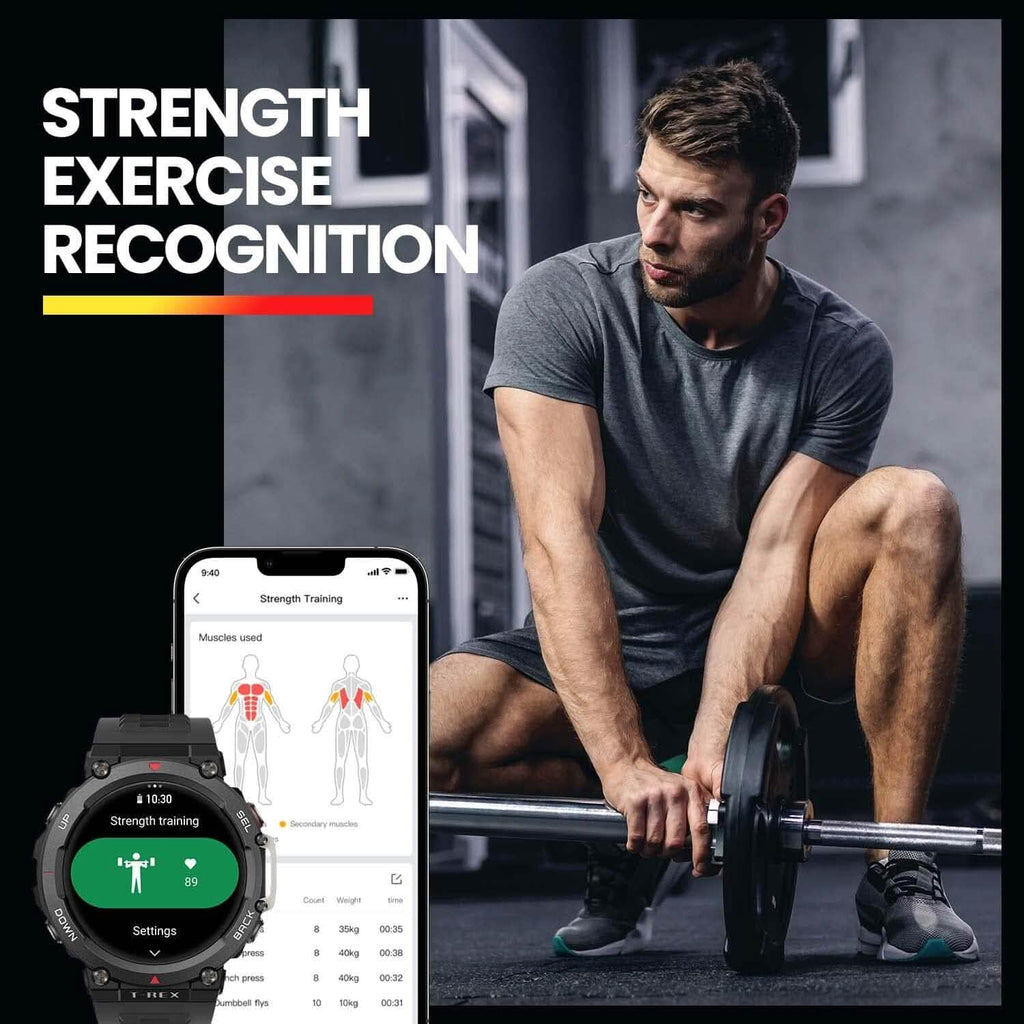 Montre intelligente Amazfit T-Rex 2 pour hommes (reconditionnée)