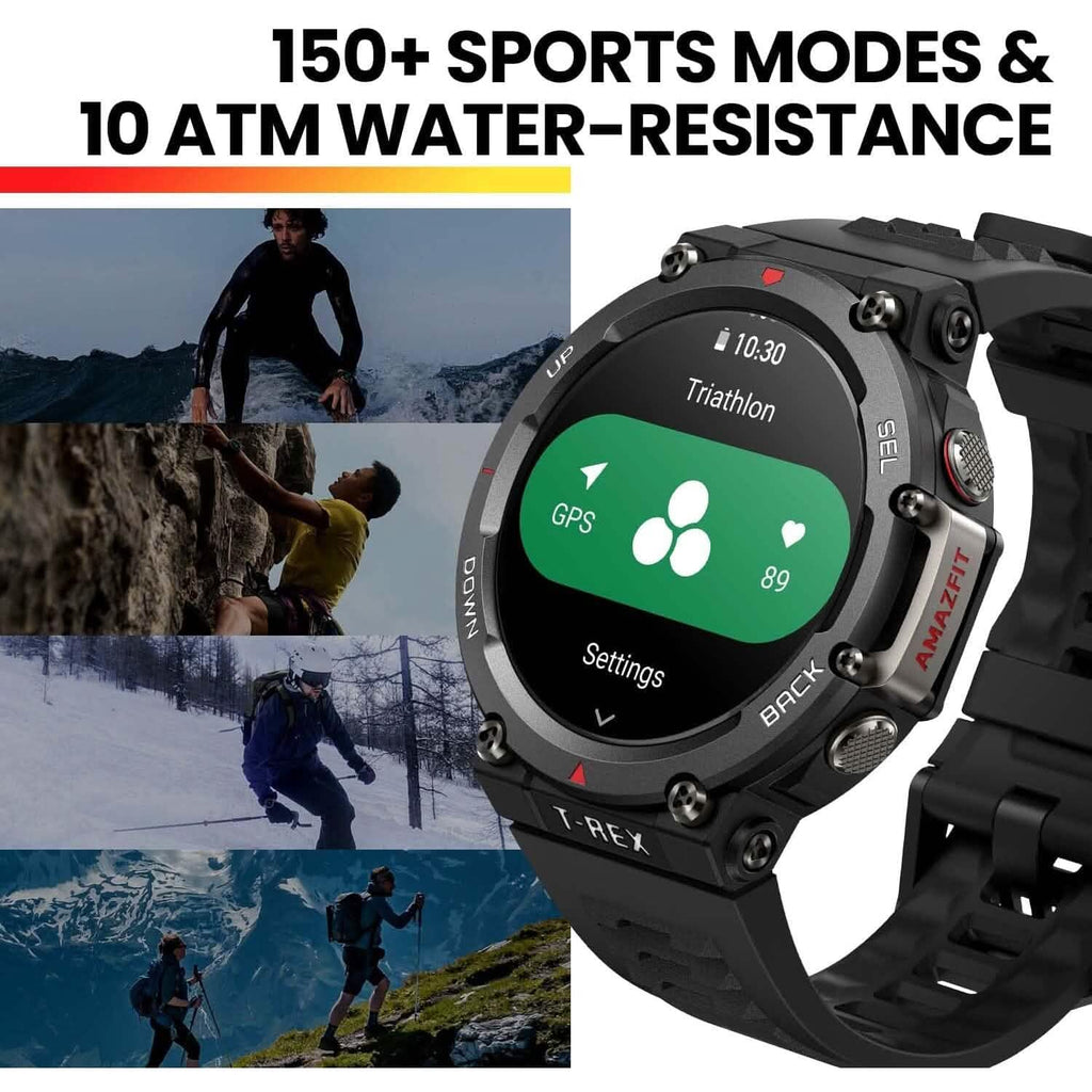Montre intelligente Amazfit T-Rex 2 pour hommes (reconditionnée)