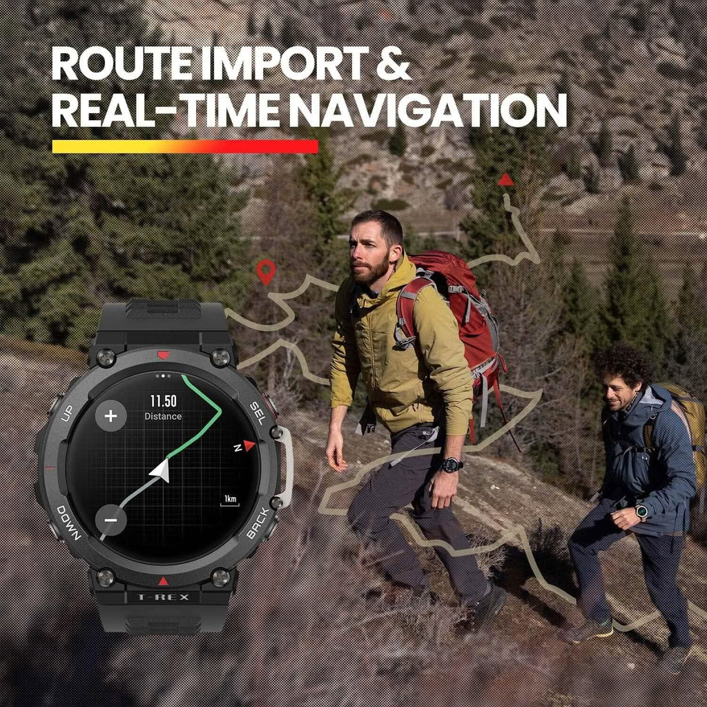 Montre intelligente Amazfit T-Rex 2 pour hommes (reconditionnée)