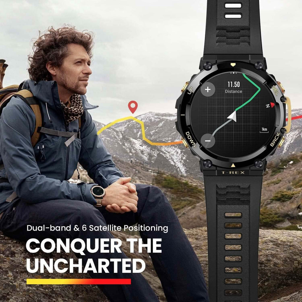 Montre intelligente Amazfit T-Rex 2 pour hommes (reconditionnée)