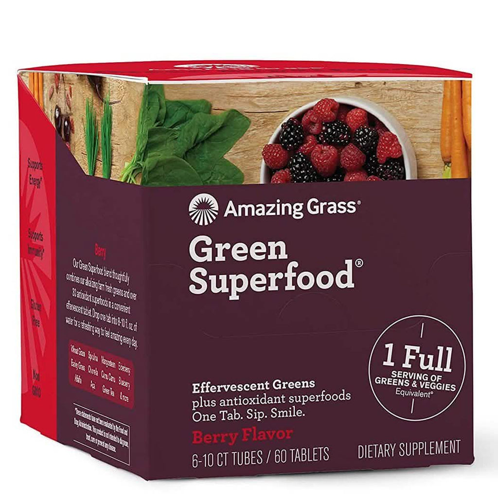 Comprimé Effervescent Étonnant Goût Herbacé Super Aliment Vert pour Boisson avec Antioxydants et Légumes Verts Alcalinisants