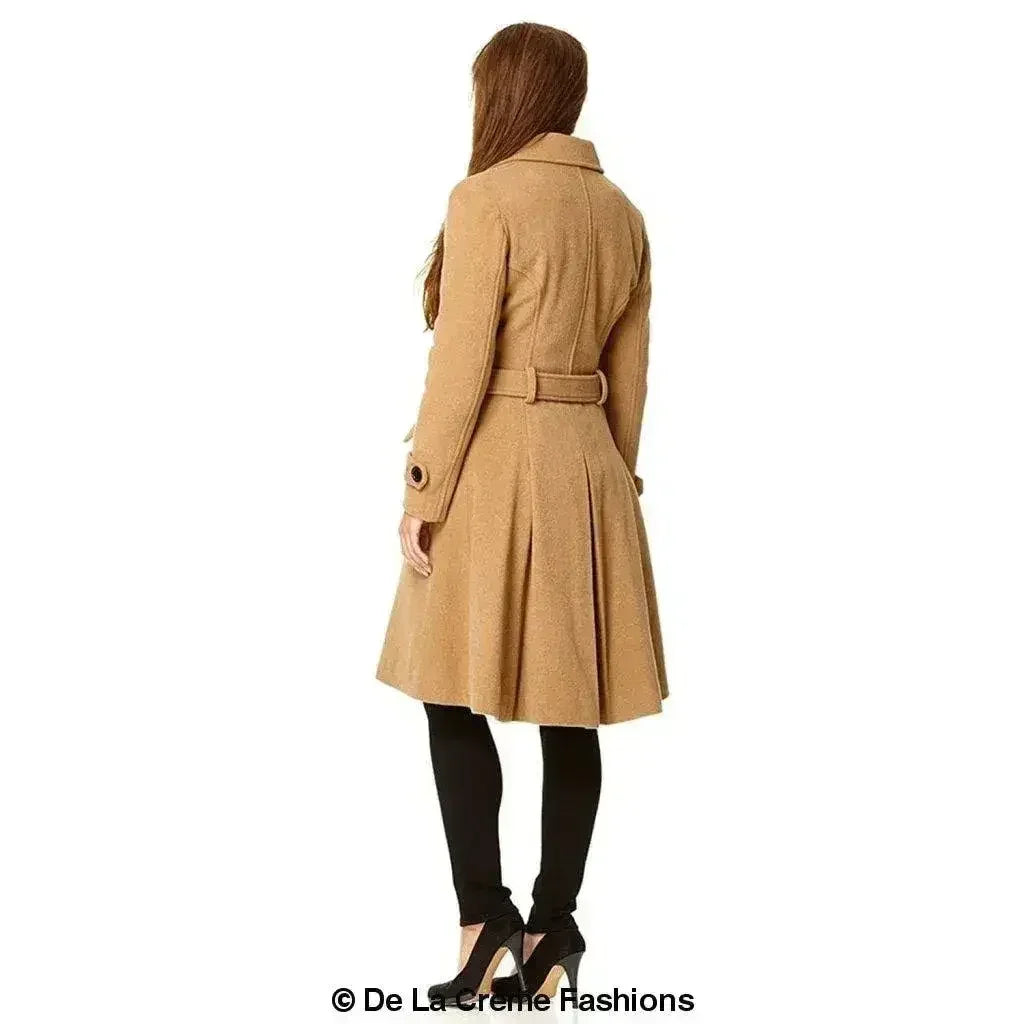 Manteau croisé en mélange de laine (1201)