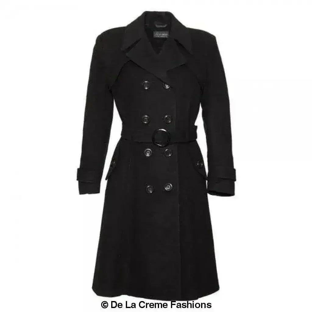 Manteau croisé en mélange de laine (1201)