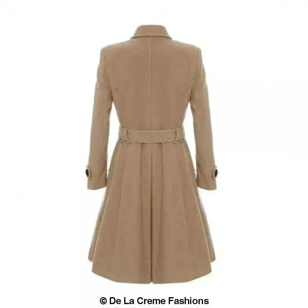 Manteau croisé en mélange de laine (1201)