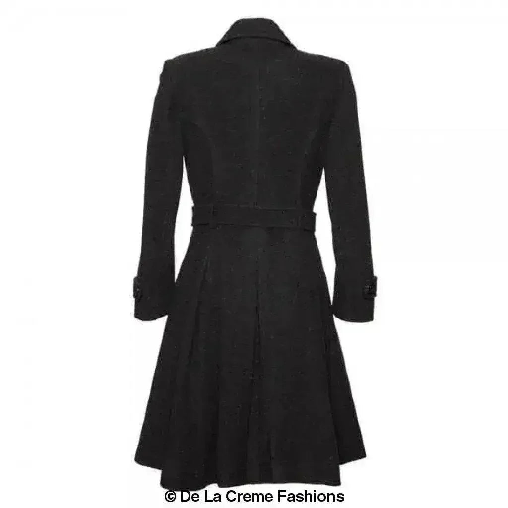 Manteau croisé en mélange de laine (1201)