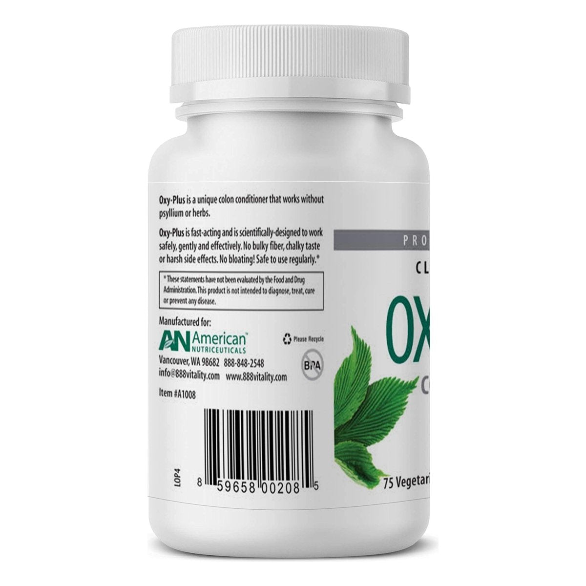 American Nutriceuticals Oxy-Plus Nettoyant du côlon 75 gélules
