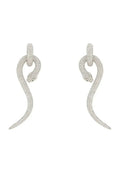 Boucles d'oreilles pendantes serpent anaconda | Bijoux animaux en argent sterling - Femstylo